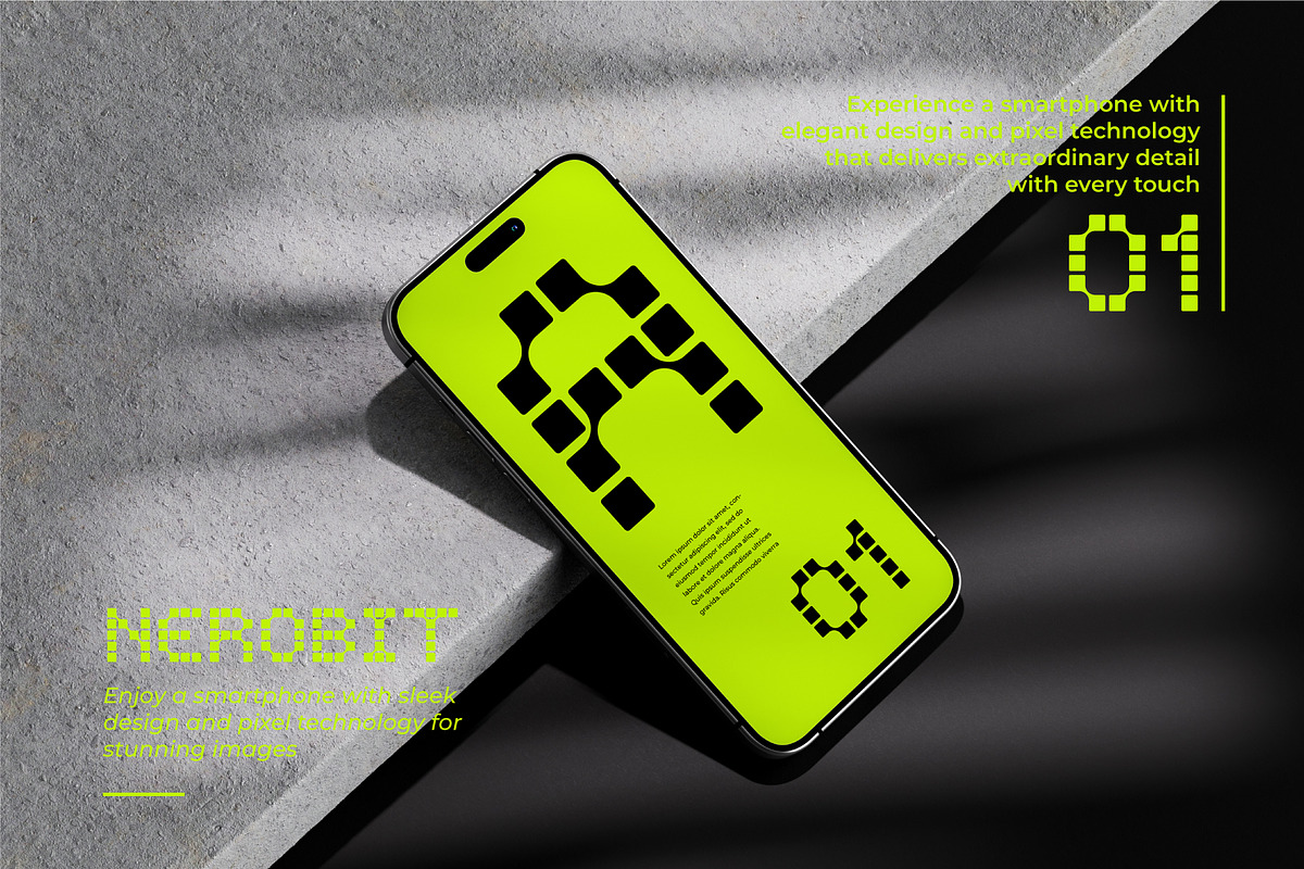 Nerobit - Pixel Typeface, a Sans Serif Font by Hakara Type (Photo 5 of 9)