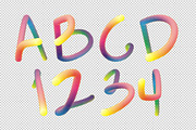 Rainbow Font, a Font by Handmadefont (Thumbnail 9 of 9)