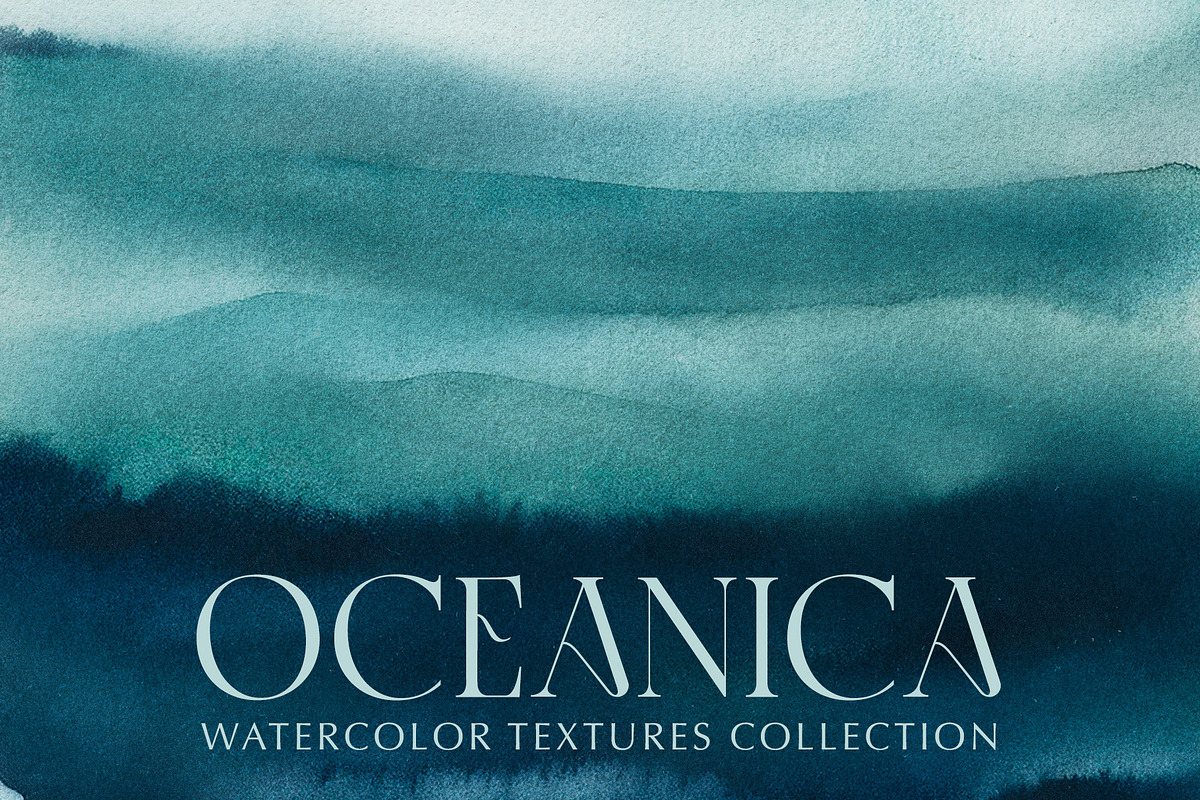 Oceanica - Watercolor Textures, a Background Graphic by Deveze Art & Co (Photo 1 of 14)