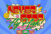 Retro Comic Pop Art Text Effect, a Layer Style Add-On by Matsero (Thumbnail 1 of 4)