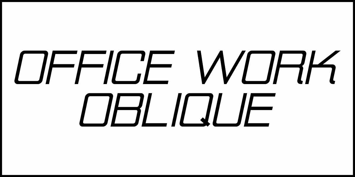 Office Work JNL, a Sans Serif Font by Jeff Levine Fonts (Photo 4 of 5)