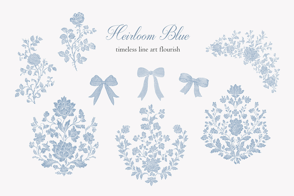 Vintage Floral Bundle, an Object Illustration by studioequinox (Photo 27 of 65)