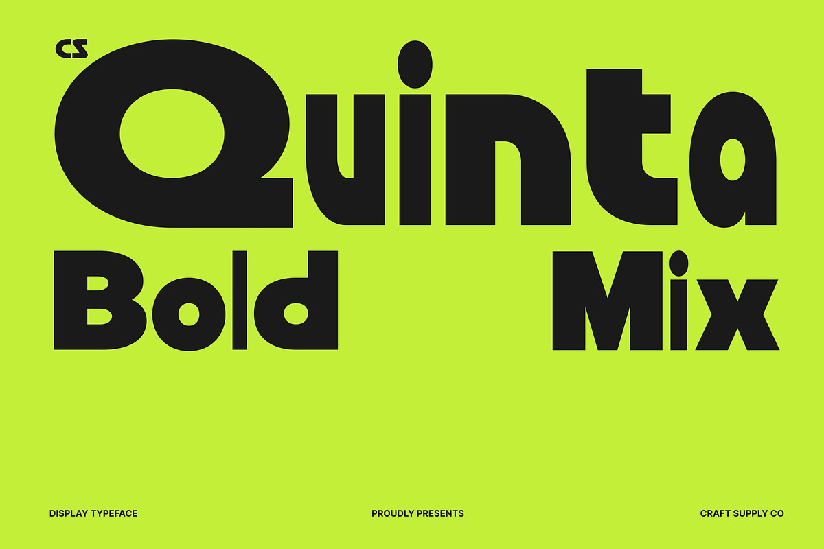 CS Quinta Mix, a Sans Serif Font by Craft Supply Co. (Photo 1 of 8)