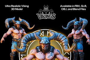 Ultra Realistic Viking 3D Model