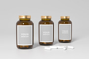Medical mockup of three bottle, a Product Mockup by Pykhtik Design Shop (Thumbnail 2 of 2)