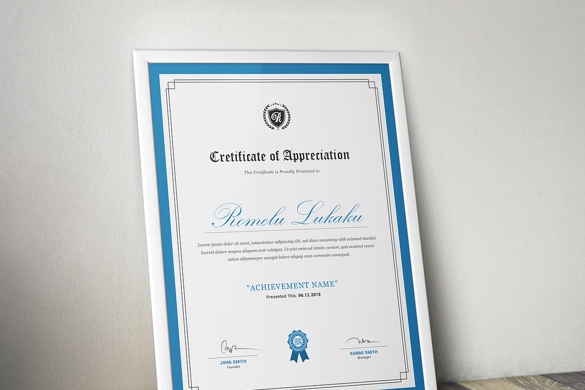 Certificate, a Stationery Template by ThemeDevisers (Photo 6 of 6)