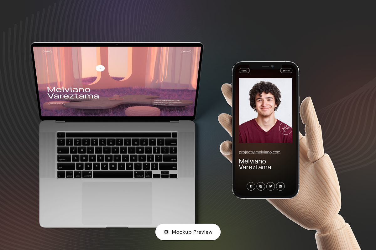 Personal Portfolio - Landing Page, an UI Kit Template by andrisetiawannn (Photo 5 of 6)