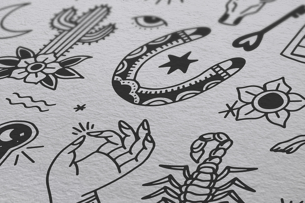 Americana Tattoo Flash Clip Art, an Illustration by Midnight Grim (Photo 5 of 6)