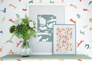 6 patterns with funny cats, a Pattern Graphic by pineart (Thumbnail 4 of 4)