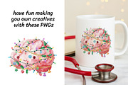 Christmas Anatomy Clipart Bundle, a Seasonal Illustration by InkyQueenArt (Thumbnail 3 of 6)