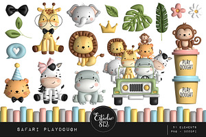 Cute Safari - Playdought texture