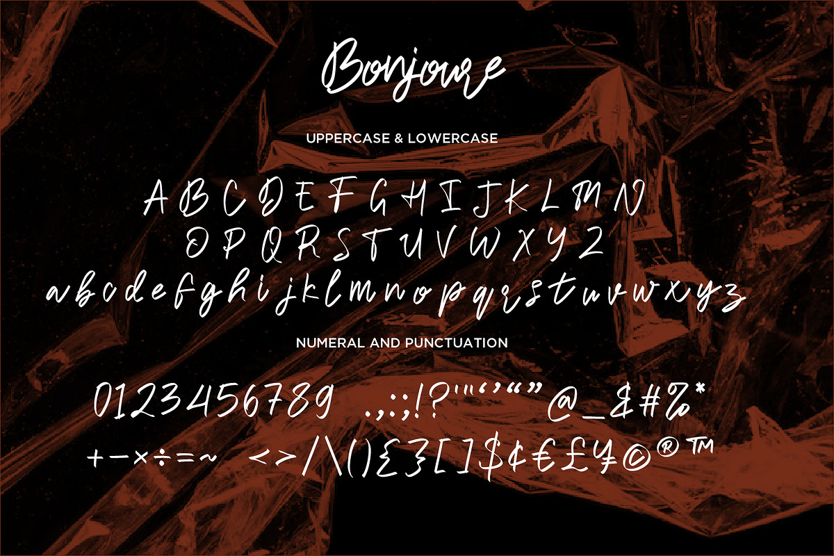 Bonjoure - Handwritten Script fonts*, a Script Font by Nahar_std (Photo 11 of 12)