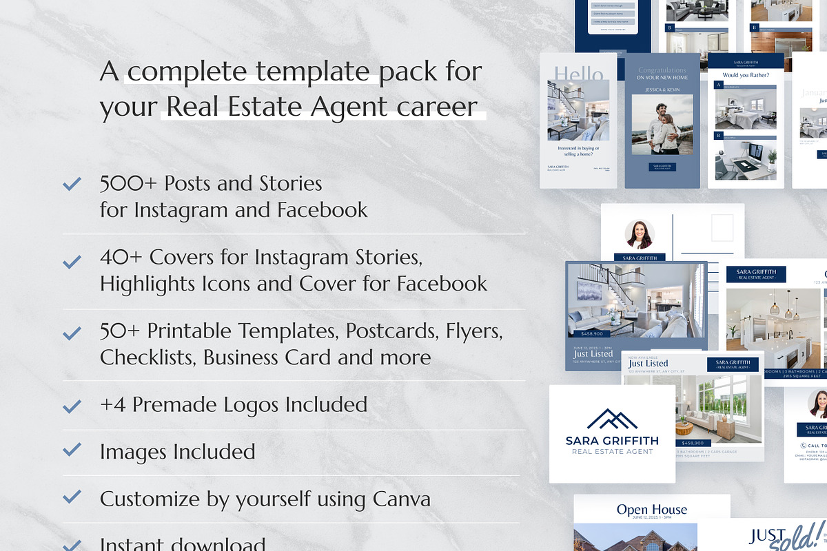 Marketing Kit for Real Estate Canva, a Social Media Template by Modo Design Studio (Photo 2 of 9)