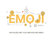 Line emoji, an Outline Icon by denisgorelkin (Thumbnail 1 of 4)