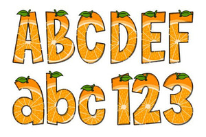 Natural Orange Font