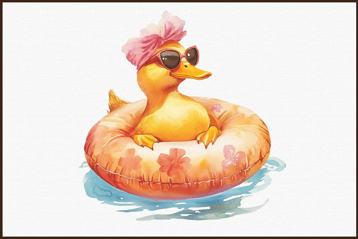 Watercolor Cute Funny Birds Clipart, an Illustration by Sublimation Artist (Photo 3 of 6)