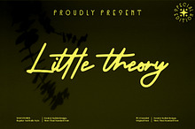 little theory - Script style font