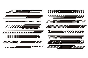 Dynamic black racing stripes with, an Illustration by art PVP - market