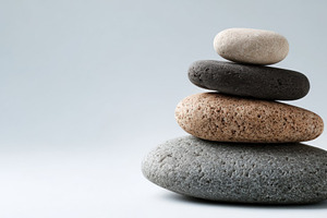 Stacked Zen Stones, a Wallpaper Photo by Virgo Studio
