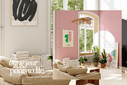LENIS ROOM Natural Frame Mockup Set, a Household Mockup by Stykke Studio (Thumbnail 21 of 58)