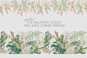 Tropical leaves watercolor patterns, a Pattern Graphic by Kate Lanbina (Thumbnail 14 of 16)