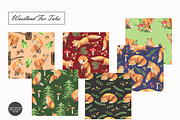 Watercolor Fox Seamless Patterns, an Animal Illustration by OlDm_Shop (Thumbnail 2 of 10)