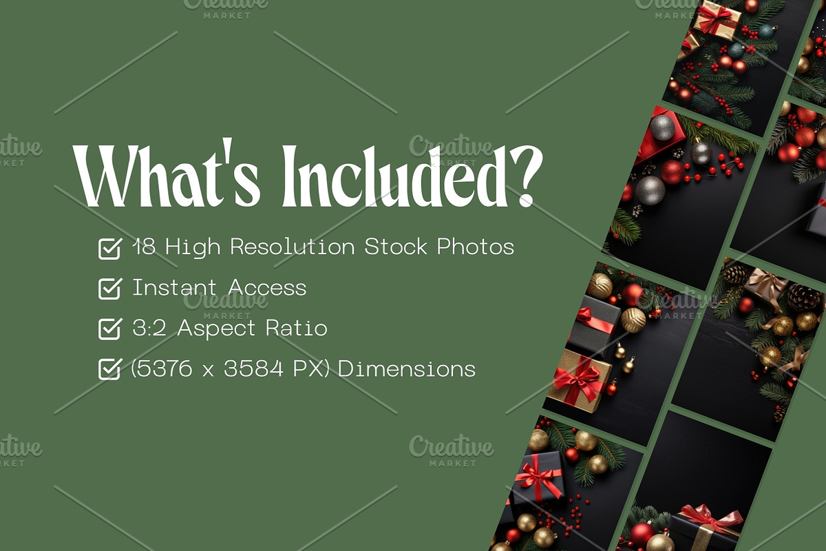 22 Elegant Luxury Christmas Flatlays, a Holiday Photo by Incomelion (Photo 2 of 6)