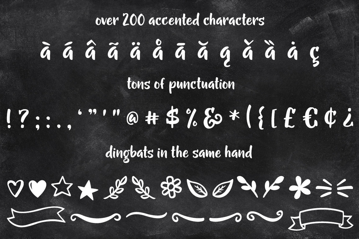 Gumption - handwritten font preview 4
