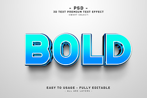 Editable 3D Text Effect Bold style, a Layer Style Add-On by Md Jahidul99