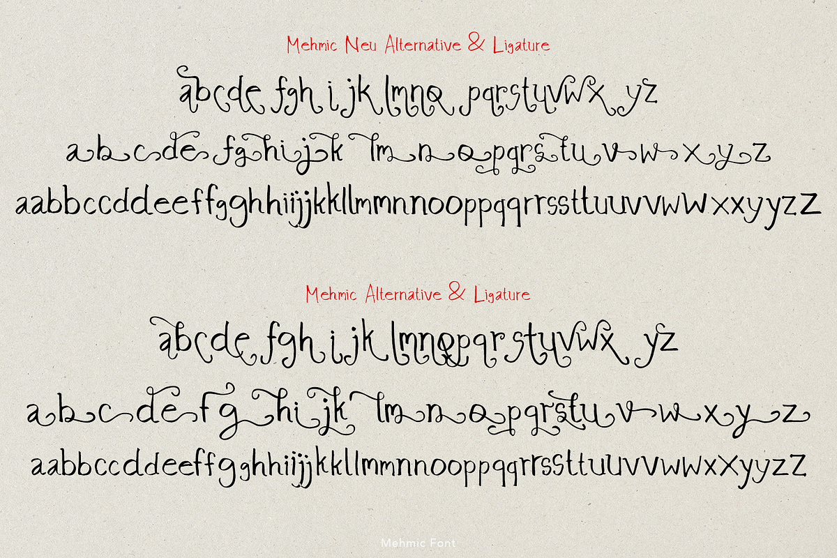 Mehmic Font, a Handwritten Font by madeDeduk (Photo 10 of 10)