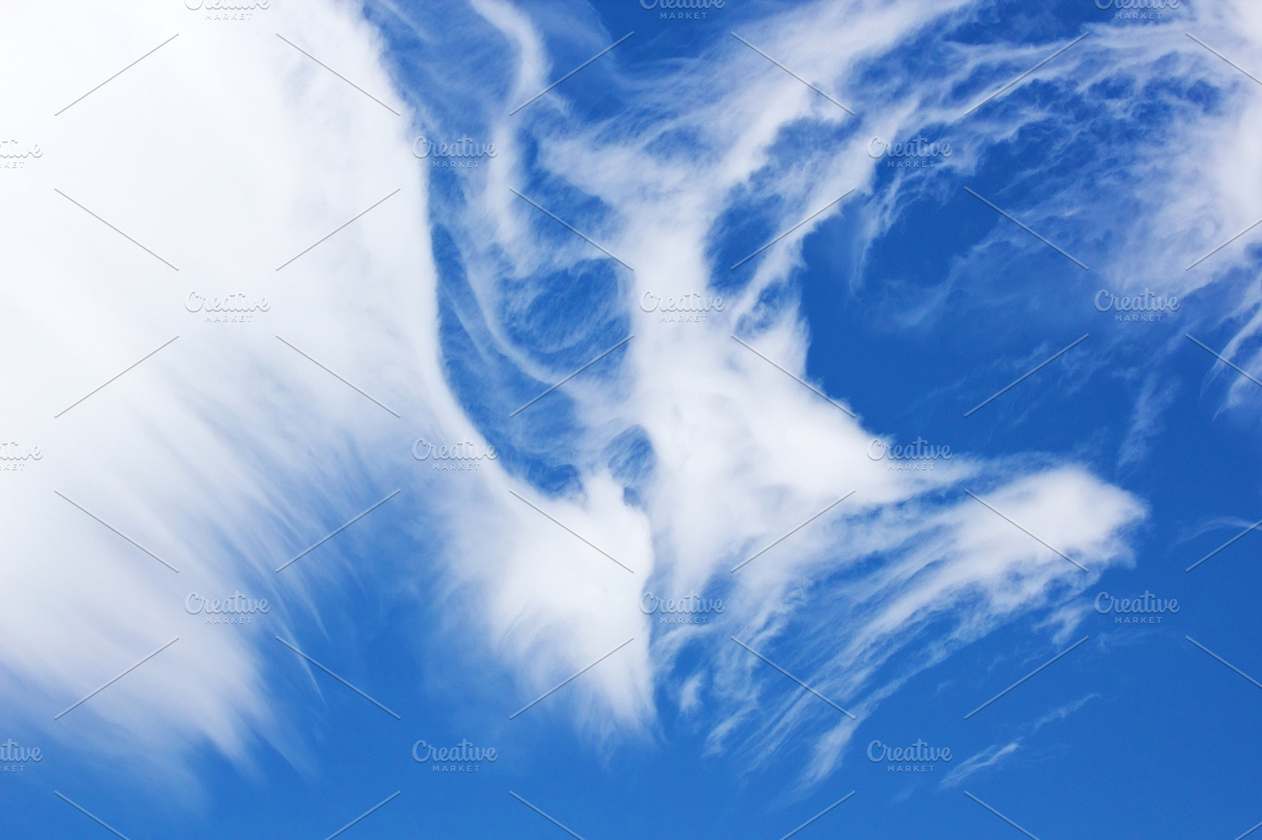 Abstract Clouds In Sky Background