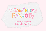 Randomly Ransom Display Font, a Handwritten Font by Beck McCormick (Thumbnail 1 of 10)