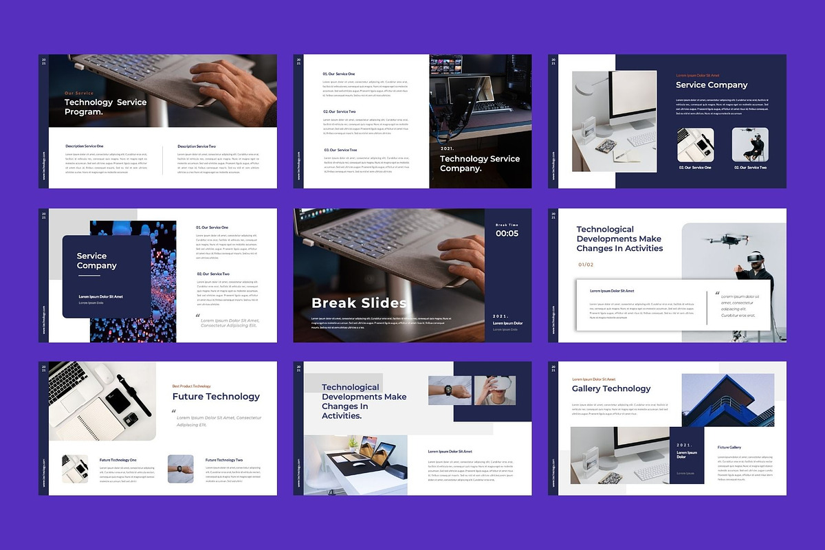 TECHNOLOGY Google Slide Template, a Presentation Template by Rizki Herdian (Photo 4 of 6)
