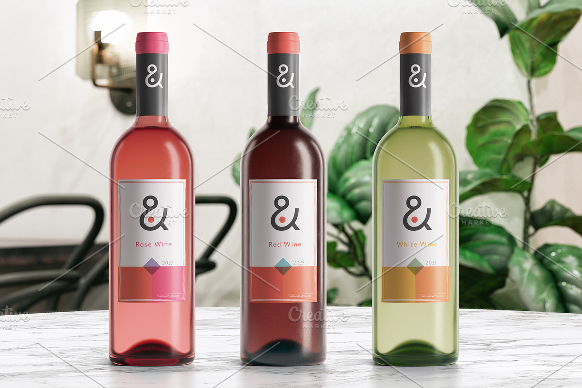 Wine Mockup Bundle, a Packaging Mockup by As Good As Possible (Photo 4 of 14)
