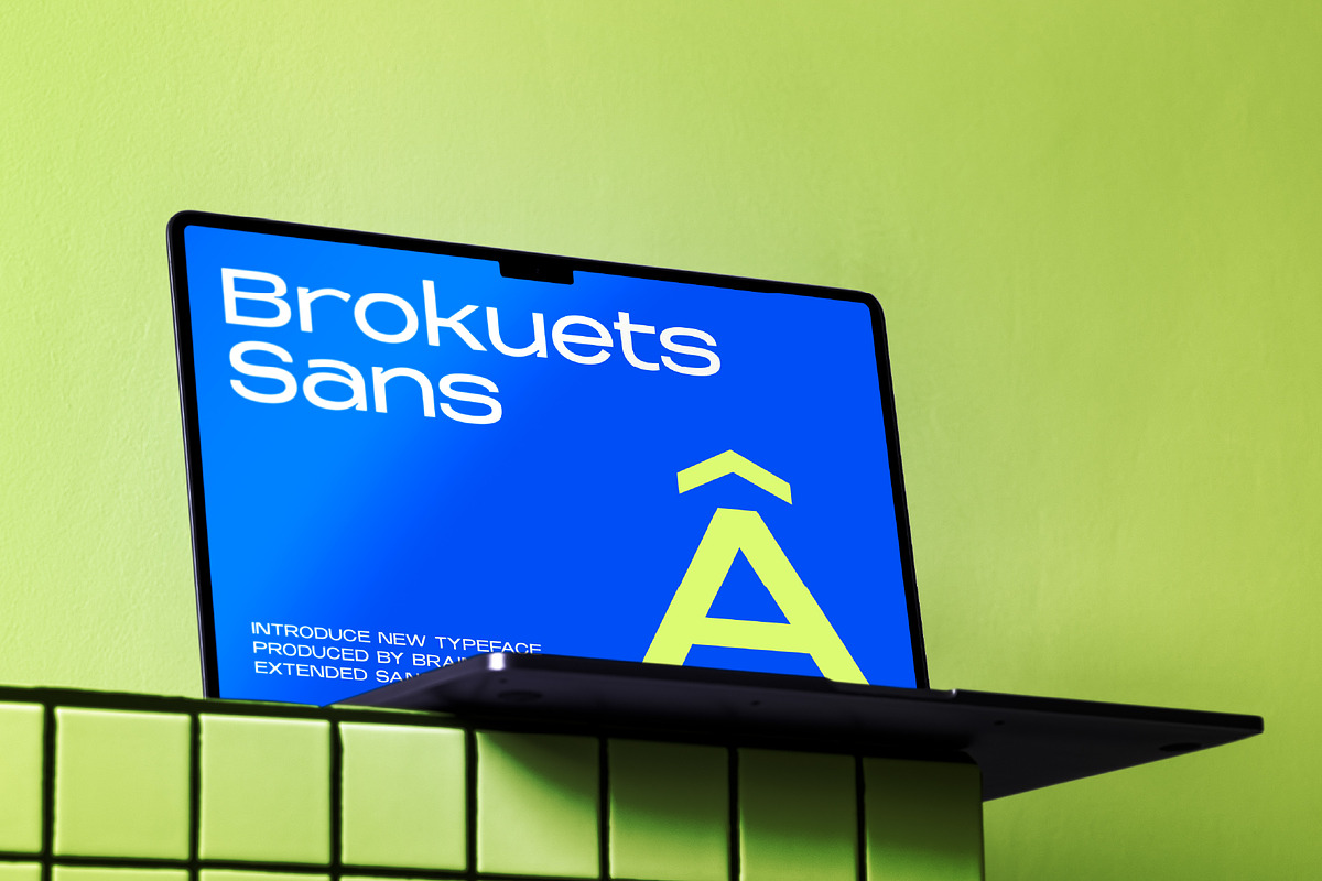 Brokuets – Extended Sans Serif, a Sans Serif Font by Brainwaves.Studio (Photo 7 of 9)