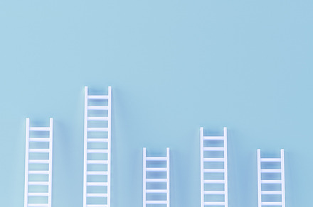 Ladder random collection on pastel., a Business Photo by Zama Studio