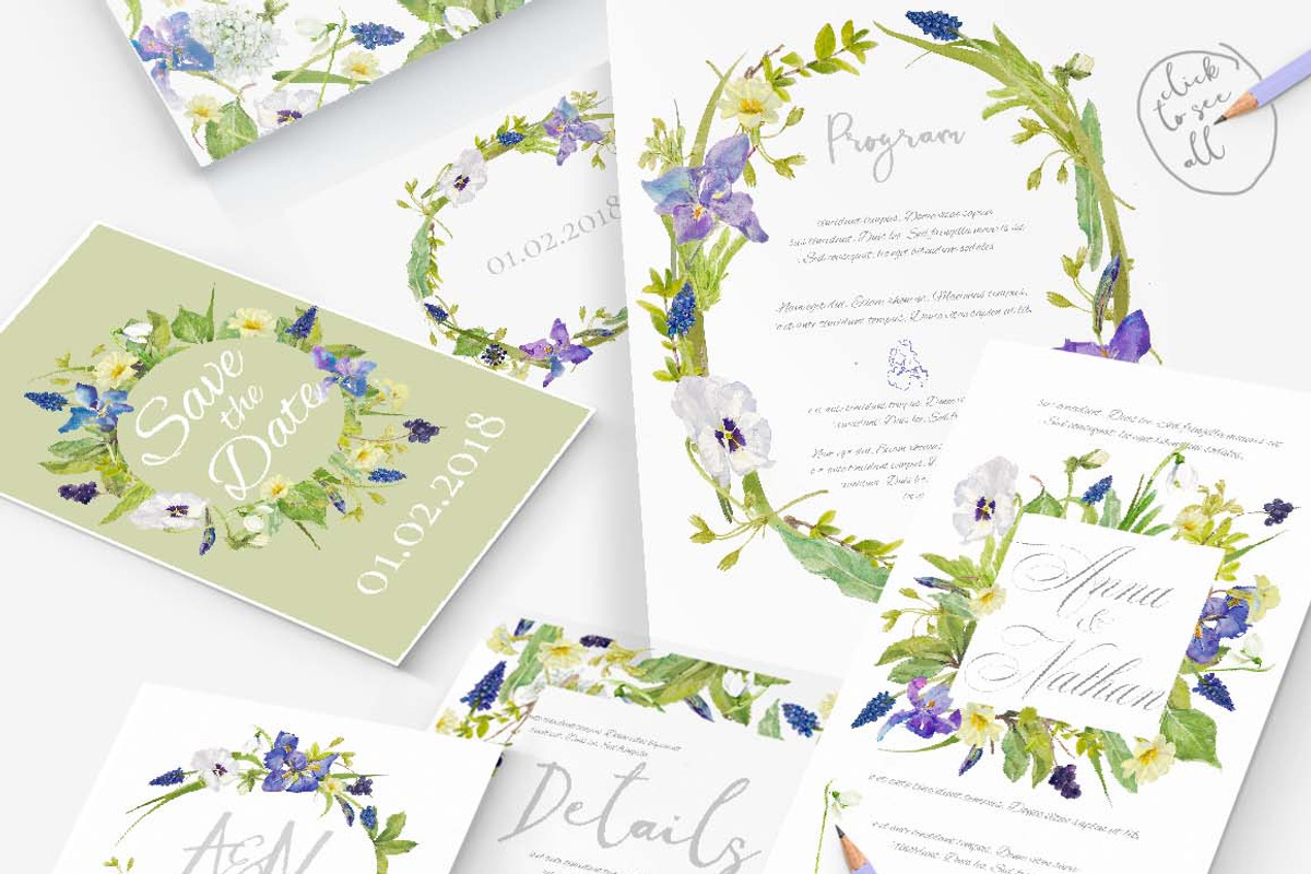 Shades of Blue-watercolorBundle, an Illustration by watercolorwild.graphics (Photo 2 of 11)