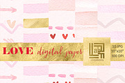 Love digital  watercolor paper, a Decorative Illustration by LABFcreations (Thumbnail 3 of 4)