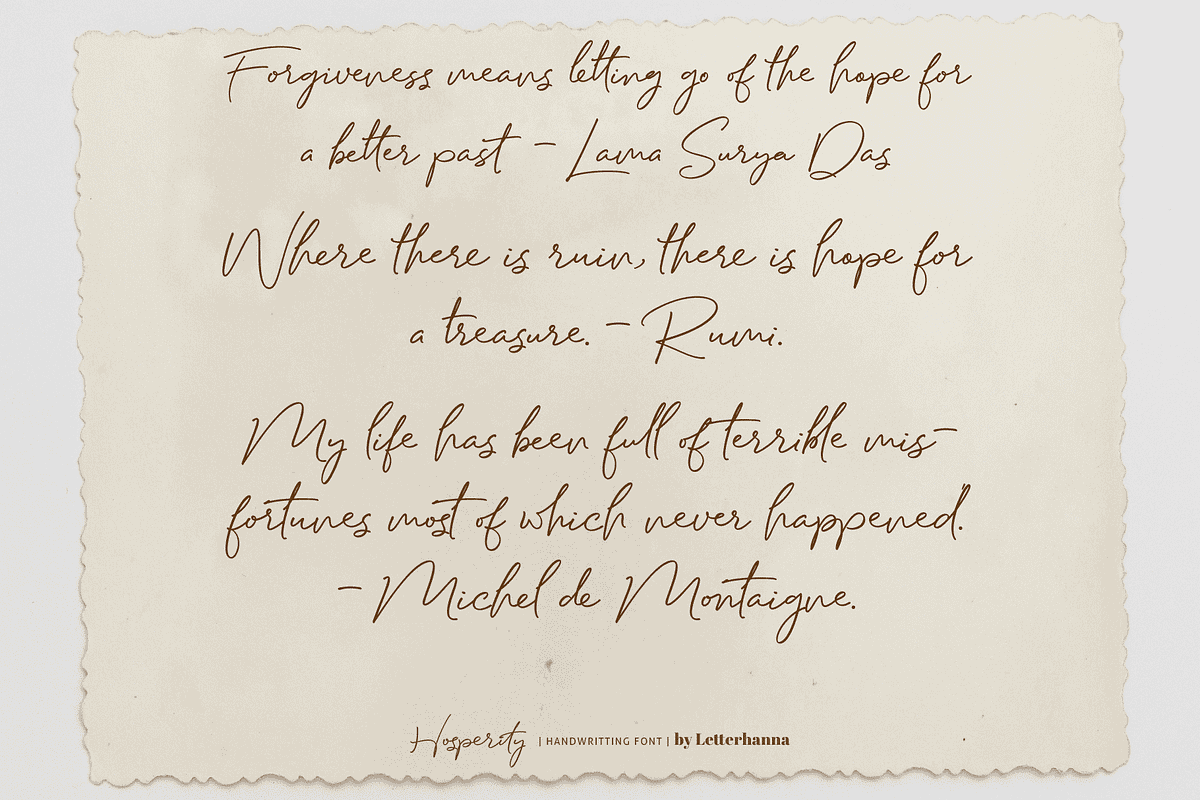 Hosperity Font, a Handwritten Font by Letterhanna Studio (Photo 11 of 13)