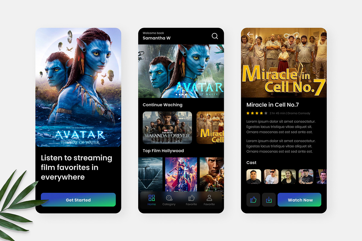 Nobar – Streaming Movie Mobile App, an UI Kit Template by Panen Creative (Photo 2 of 3)