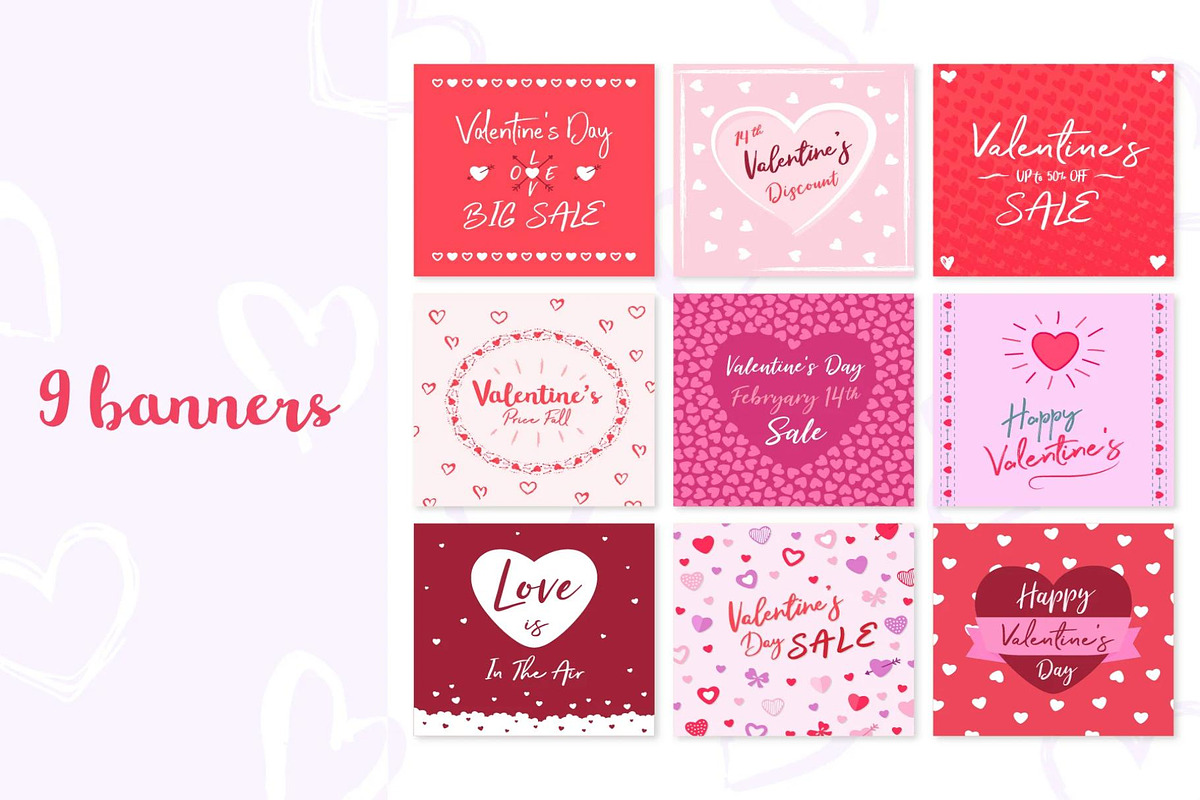 Valentines Day Banner creator, a Work Illustration by Creative Perspective (Photo 2 of 6)