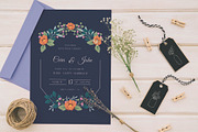 Flowers wedding invitation card sale, an Invitation Template by Workhu (Thumbnail 3 of 3)