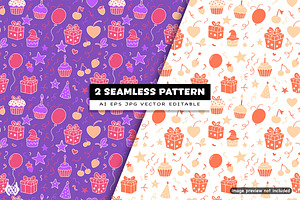 2 Birthday - Pattern Background, a Pattern Graphic by NOX Labs