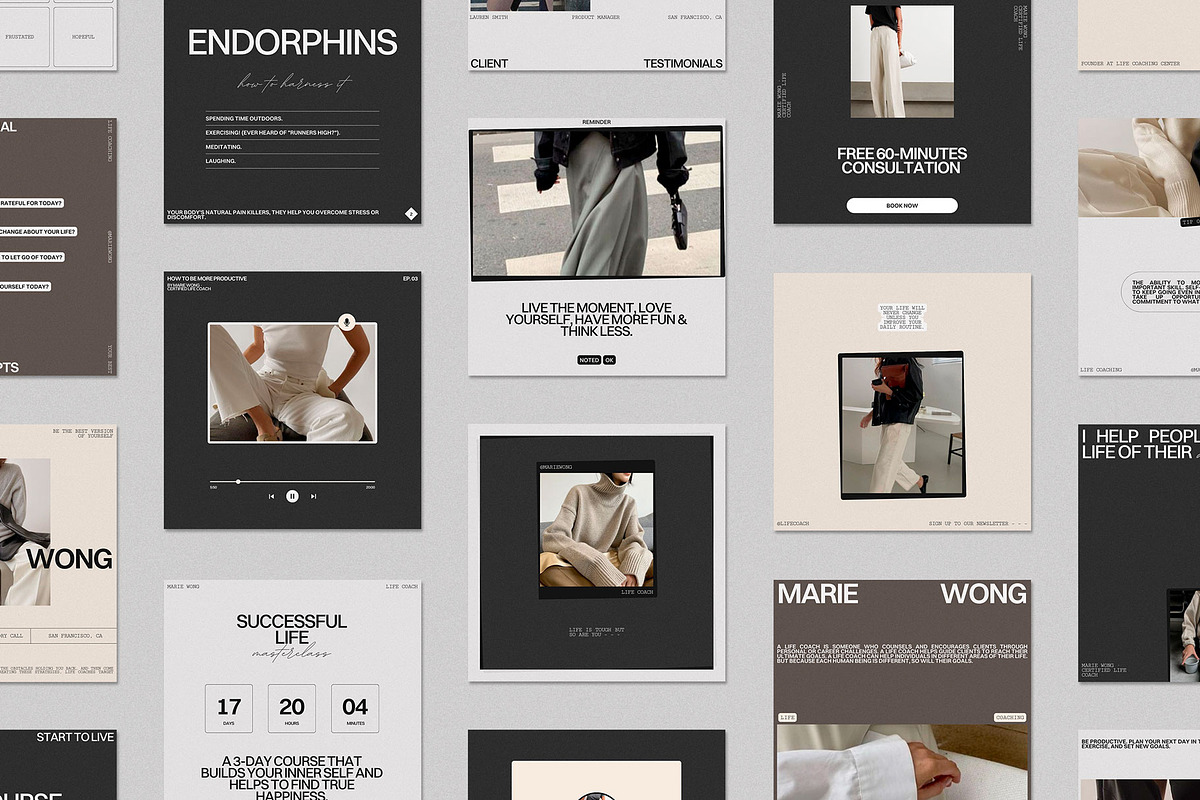 Life Coach Social Media Template, a Social Media Template by Moscovita Studio (Photo 20 of 39)