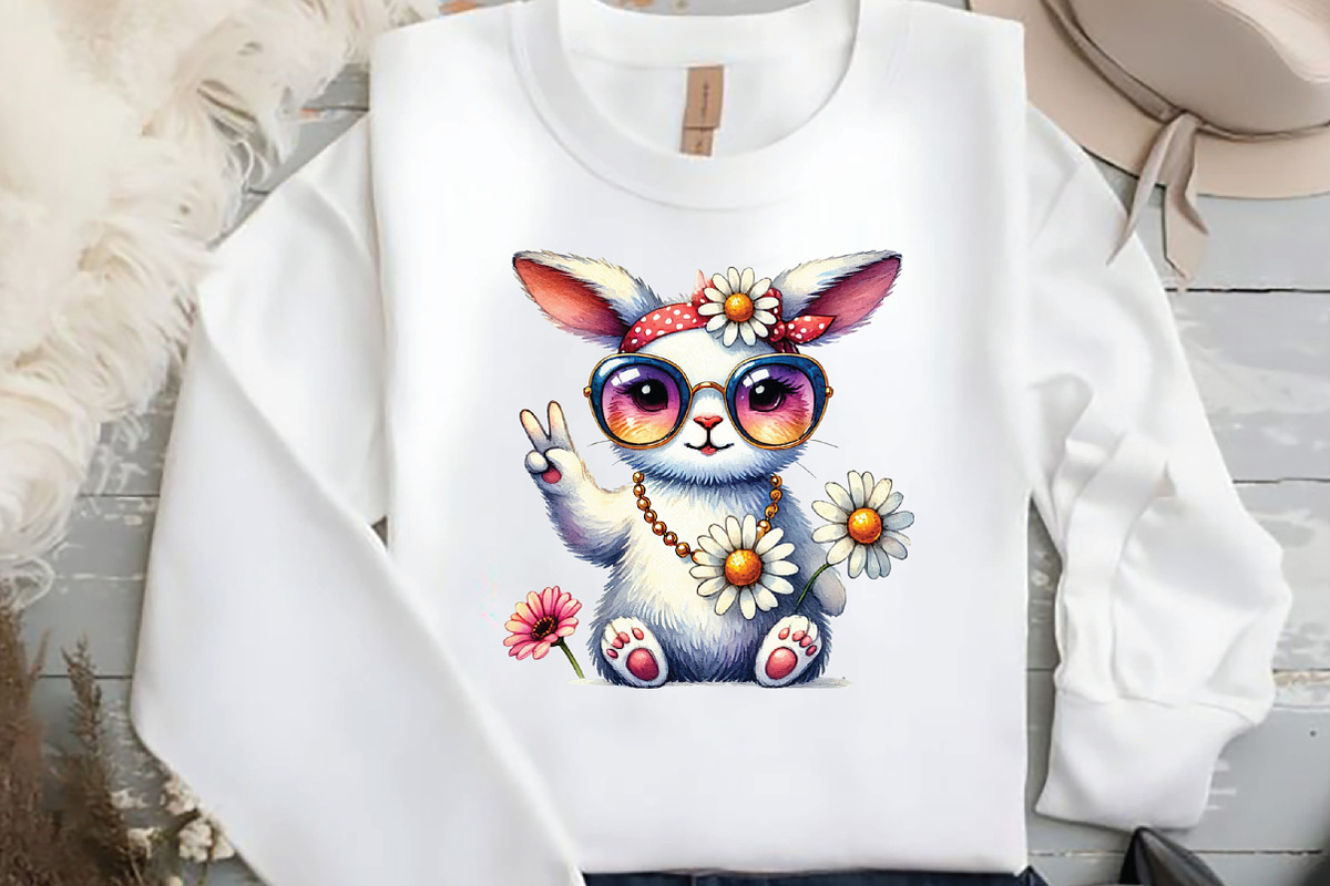 Retro Spring Sublimation Clipart, an Illustration by DreamCafeArt (Photo 4 of 5)