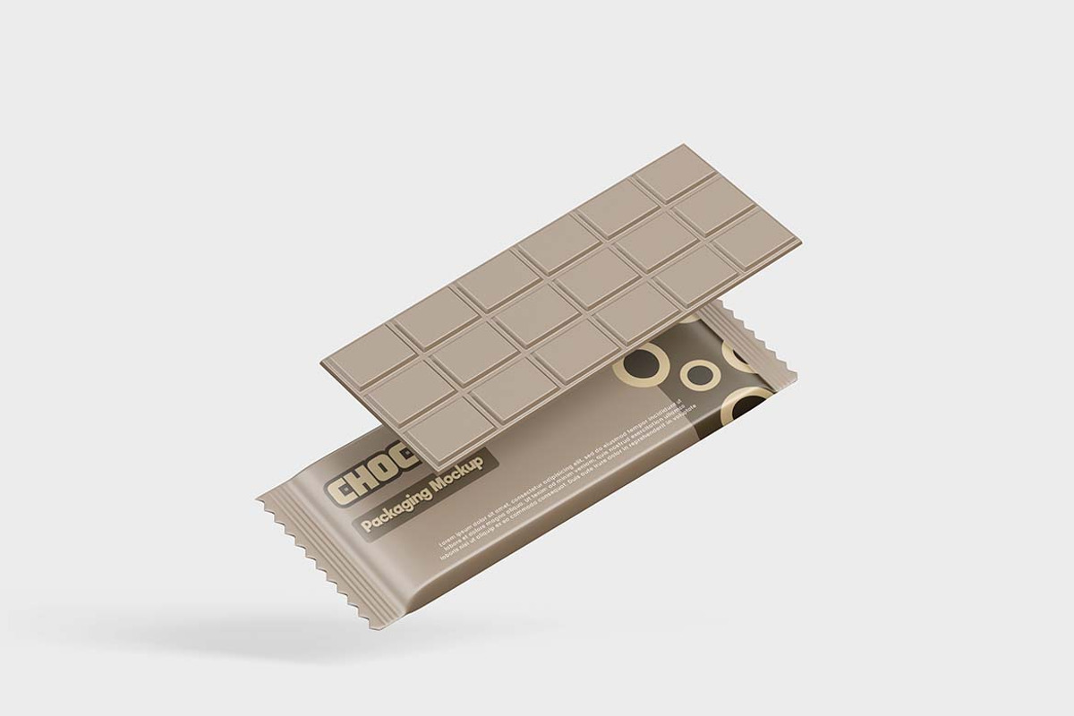 Chocolate Bar Mockup, a Packaging Mockup by tiyasprabawa (Photo 4 of 5)