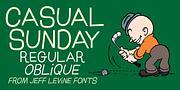 Casual Sunday JNL, a Handwritten Font by Jeff Levine Fonts (Thumbnail 1 of 5)
