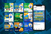 Cleaning Service Social Media Bundle, a Social Media Template by gstudiovect21 (Thumbnail 1 of 10)