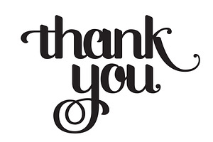 Hand-Lettered Thank You