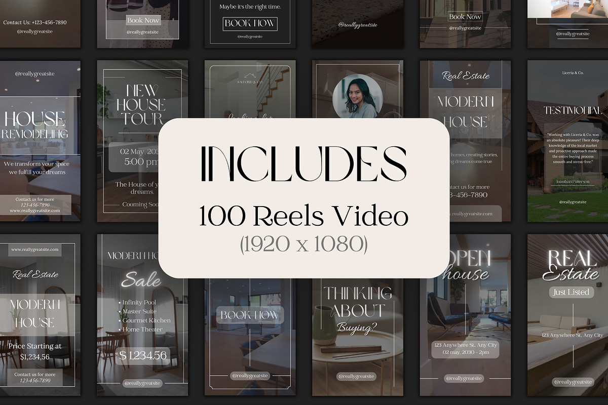 100 Realtor Reel Canva Templates, a Templates & Theme by TemplateCastleStore (Photo 4 of 10)